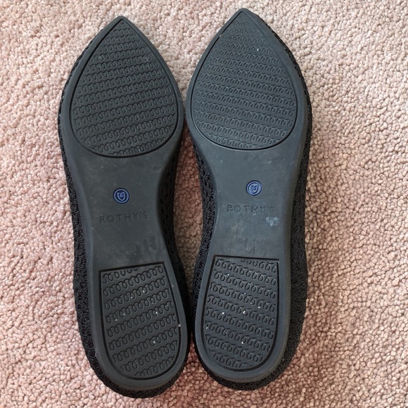 Rothys The Point in Black Honeycomb size 8 - Picture 7 of 9